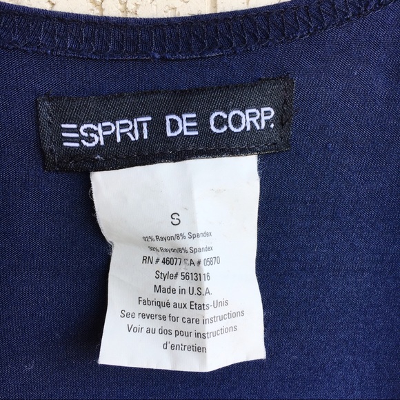 Vintage 90s Esprit Scoop Stretch Tank - Picture 3 of 5